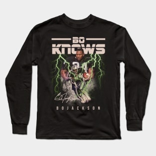 Bo Jackson Aesthetic Tribute 〶 Long Sleeve T-Shirt